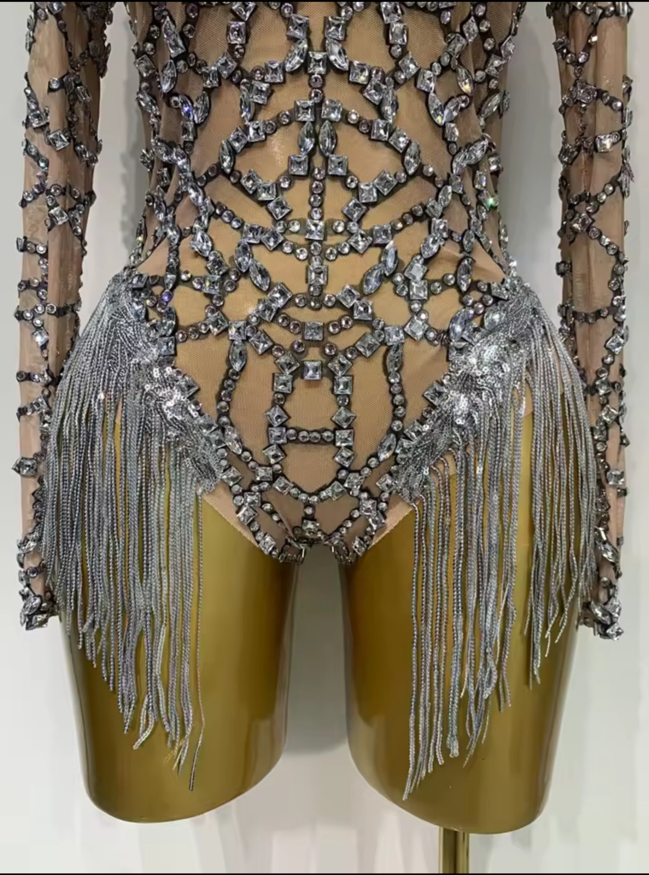 Diamond Web Illusion Playsuit