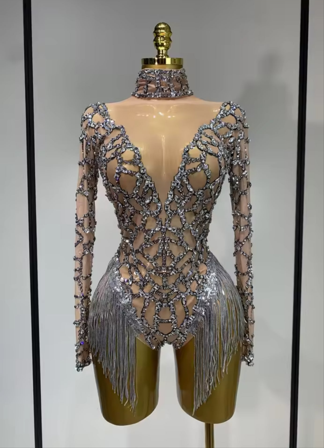Diamond Web Illusion Playsuit