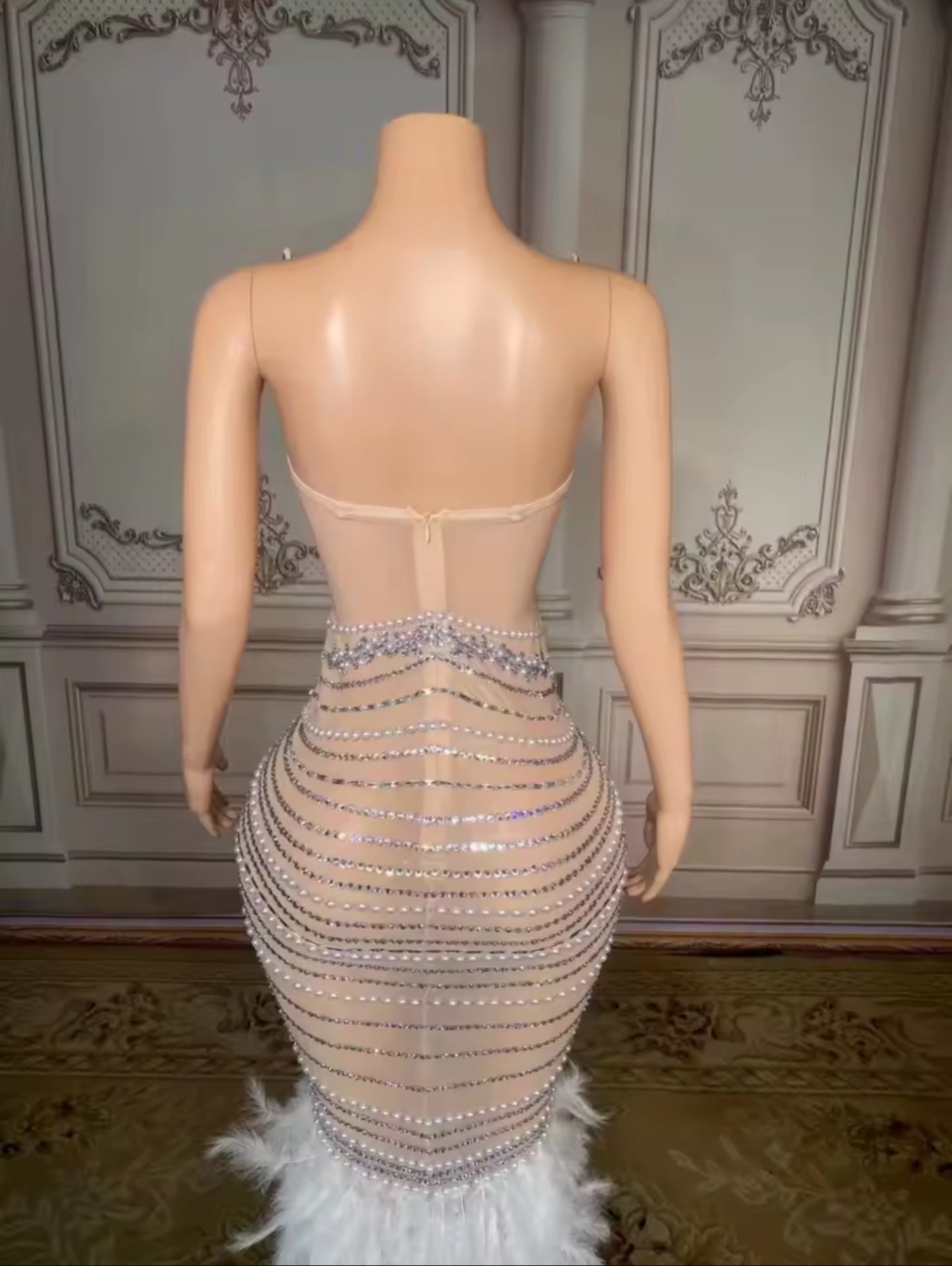 Luxe Fur Dress