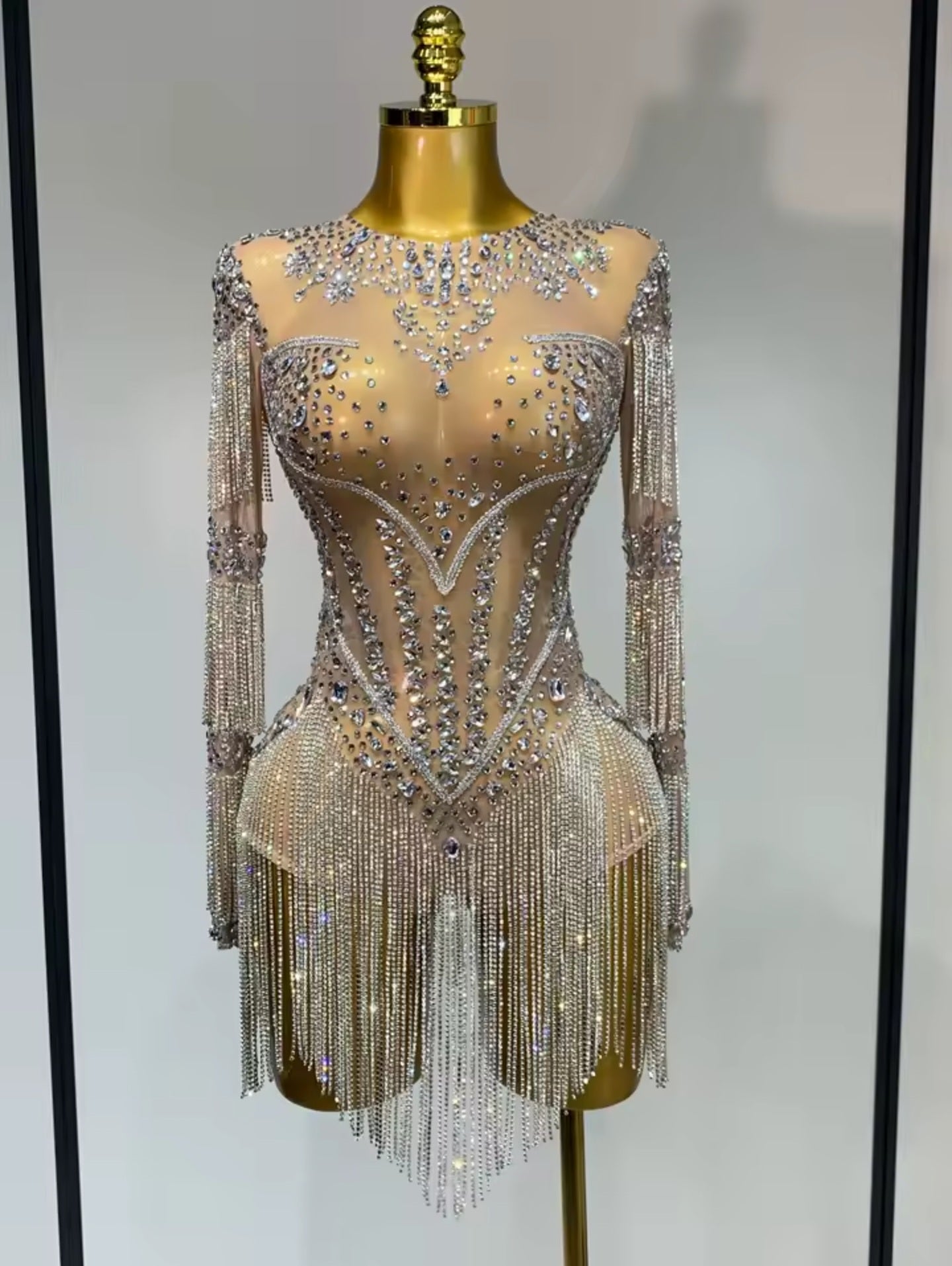 Crystal Temptation Illusion Playsuit