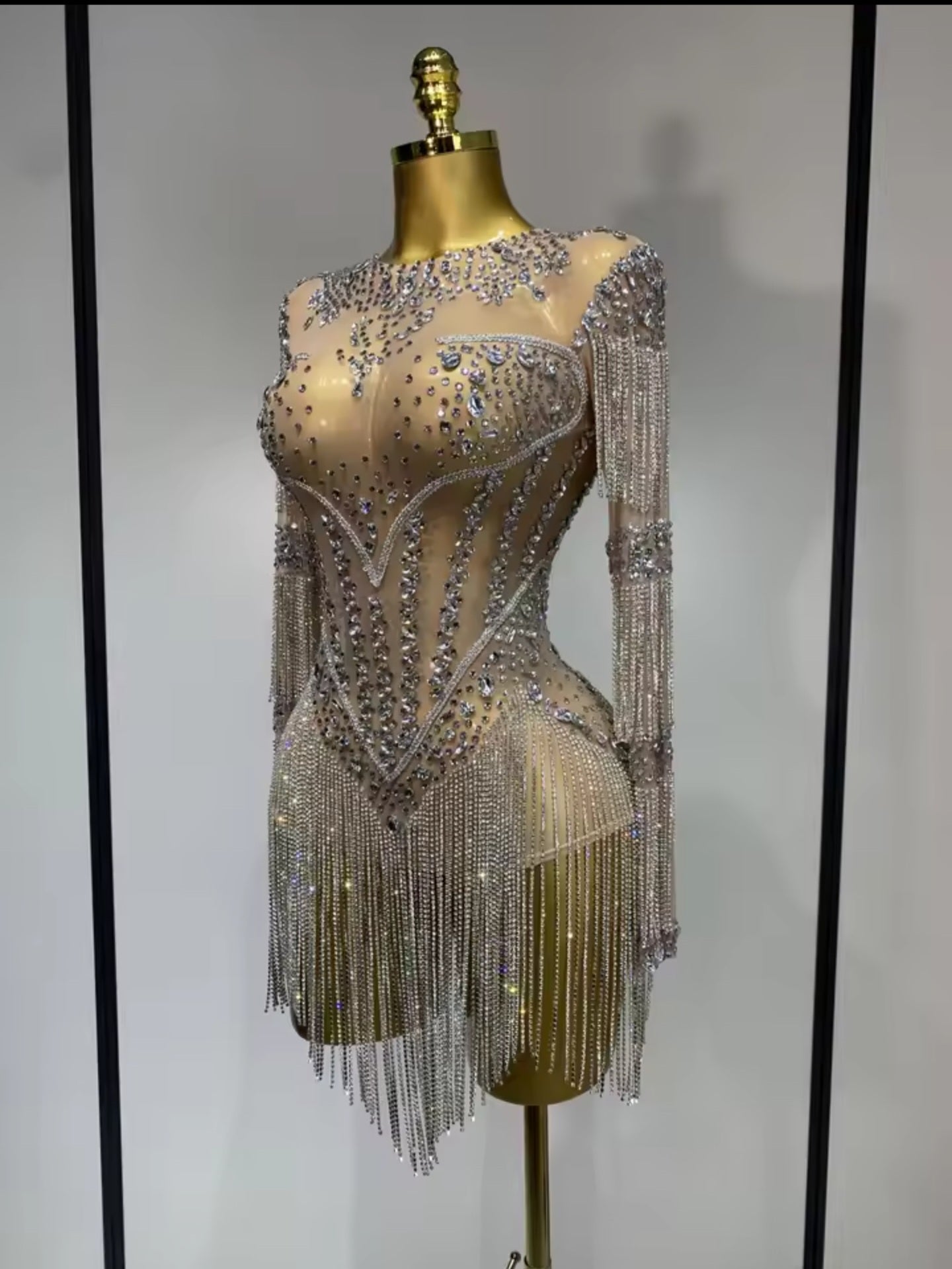 Crystal Temptation Illusion Playsuit