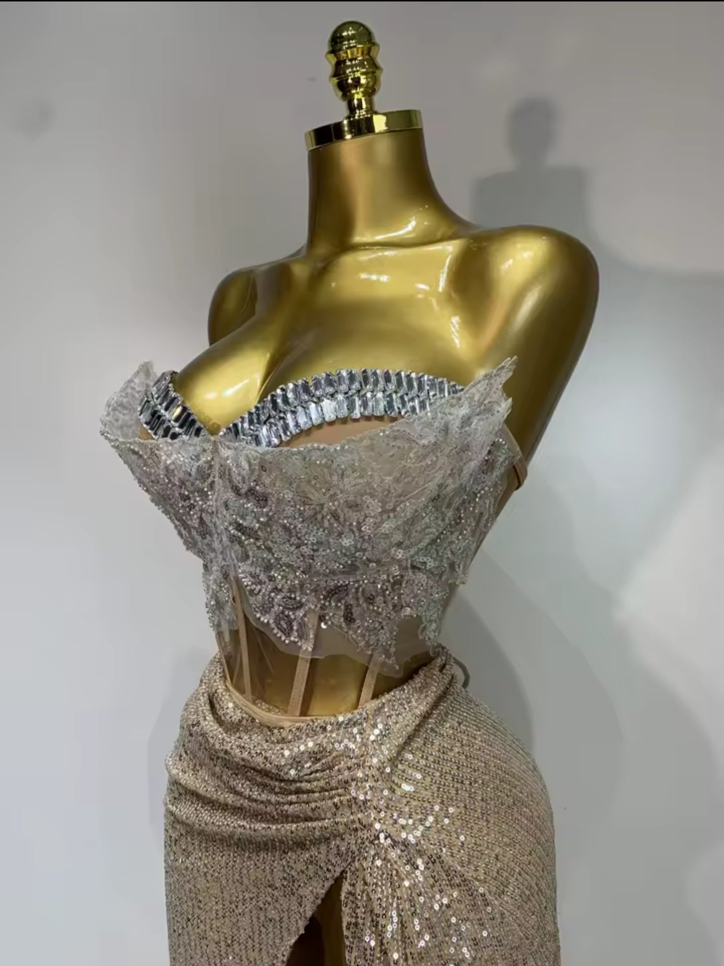 Golden Romance Draped Set
