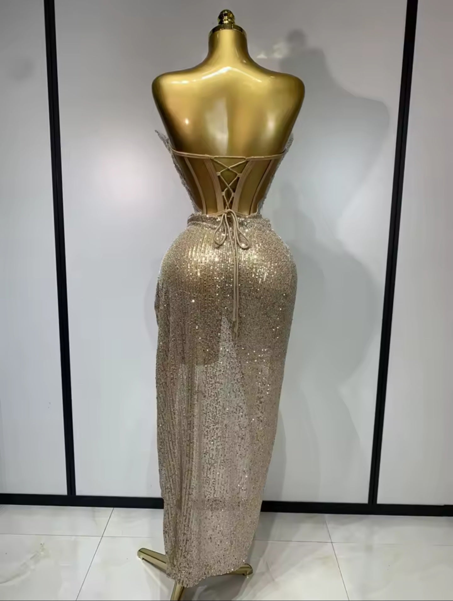 Golden Romance Draped Set