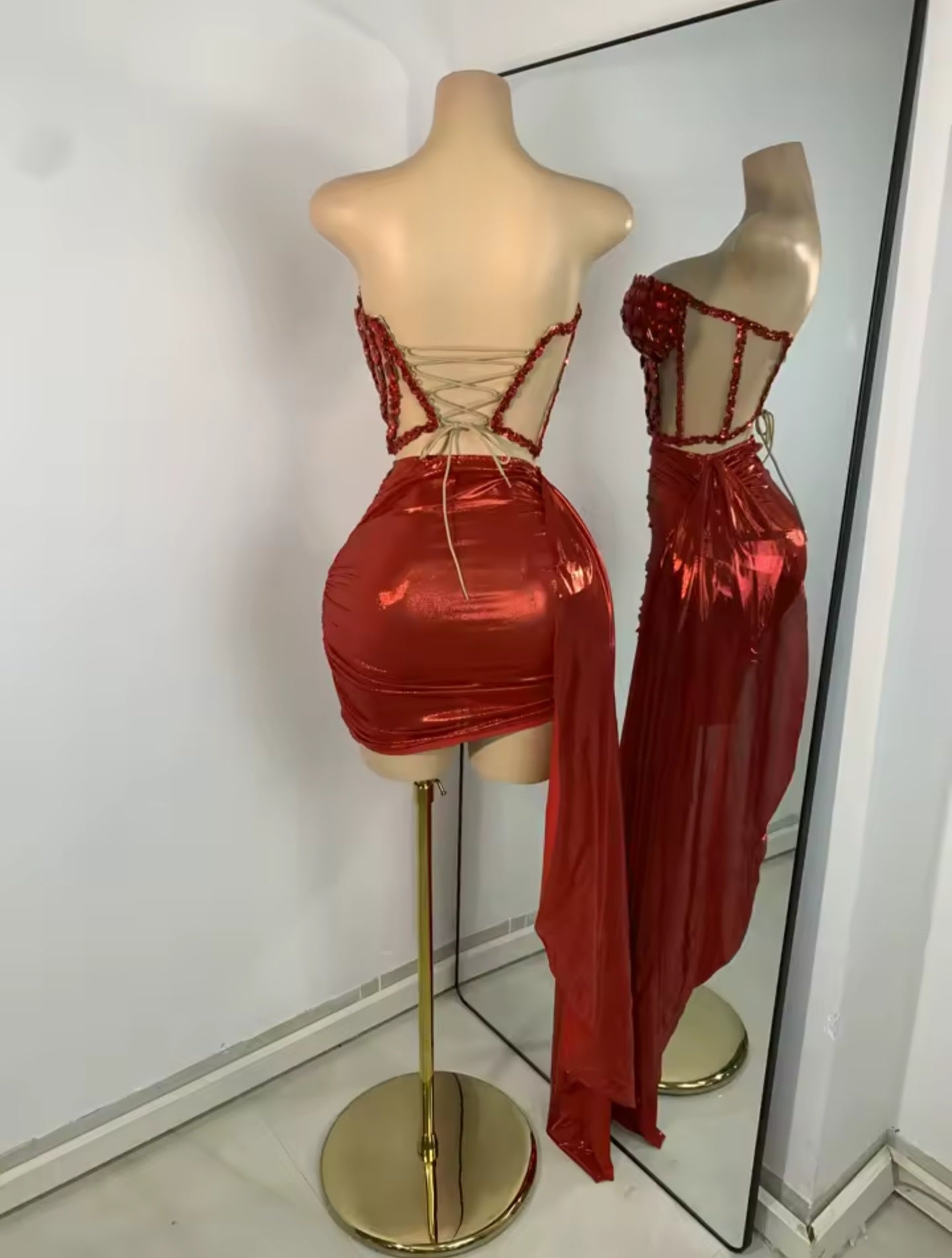 Temptation Crystal Skirt Set