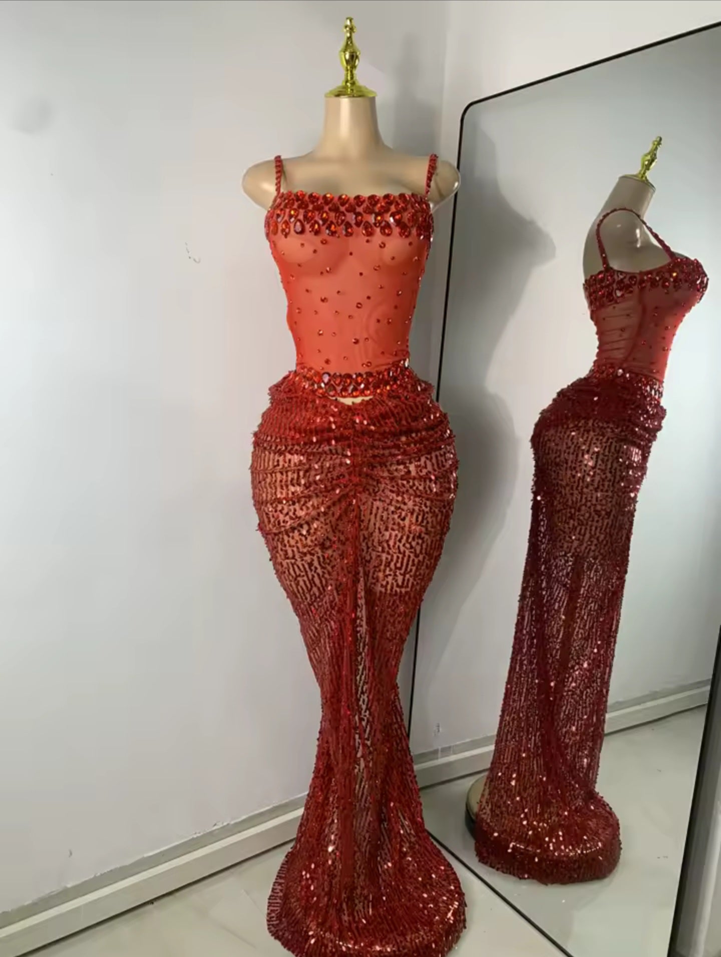 Scarlet Inferno Skirt Set