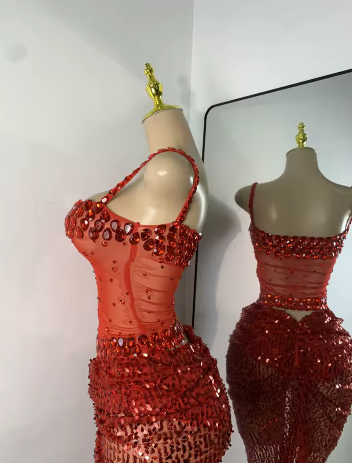 Scarlet Inferno Skirt Set