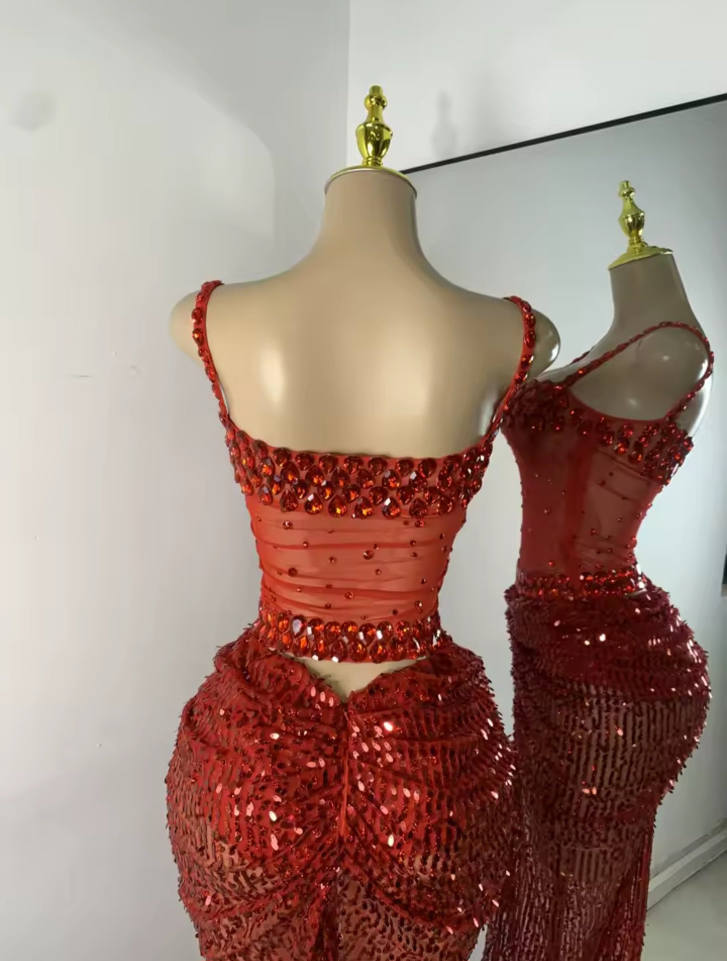 Scarlet Inferno Skirt Set