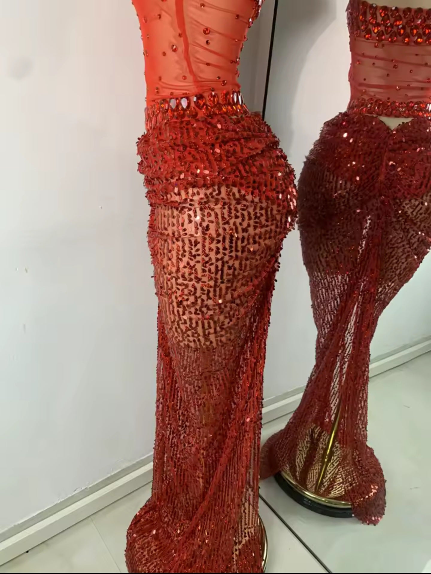 Scarlet Inferno Skirt Set