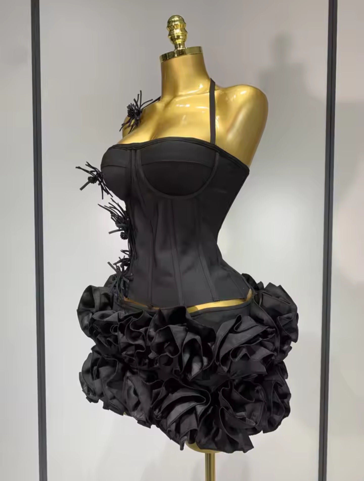 Midnight Dahlia Corset Skirt Set