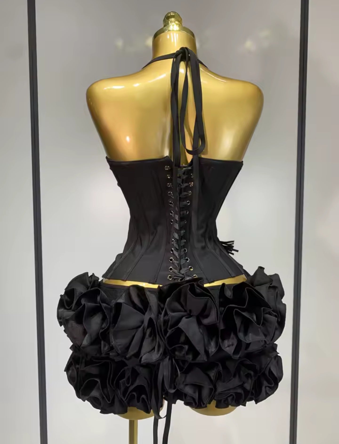 Midnight Dahlia Corset Skirt Set