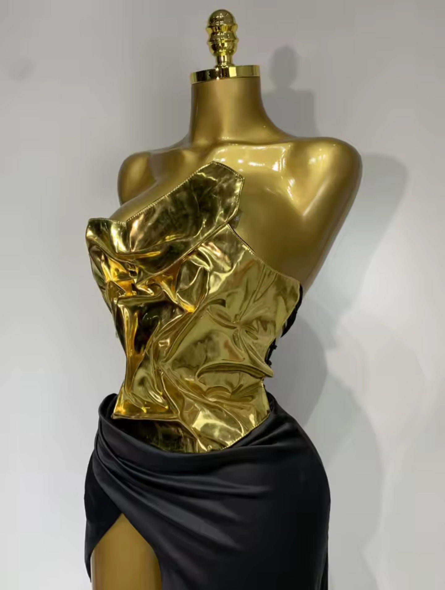 Golden Molten Skirt Set
