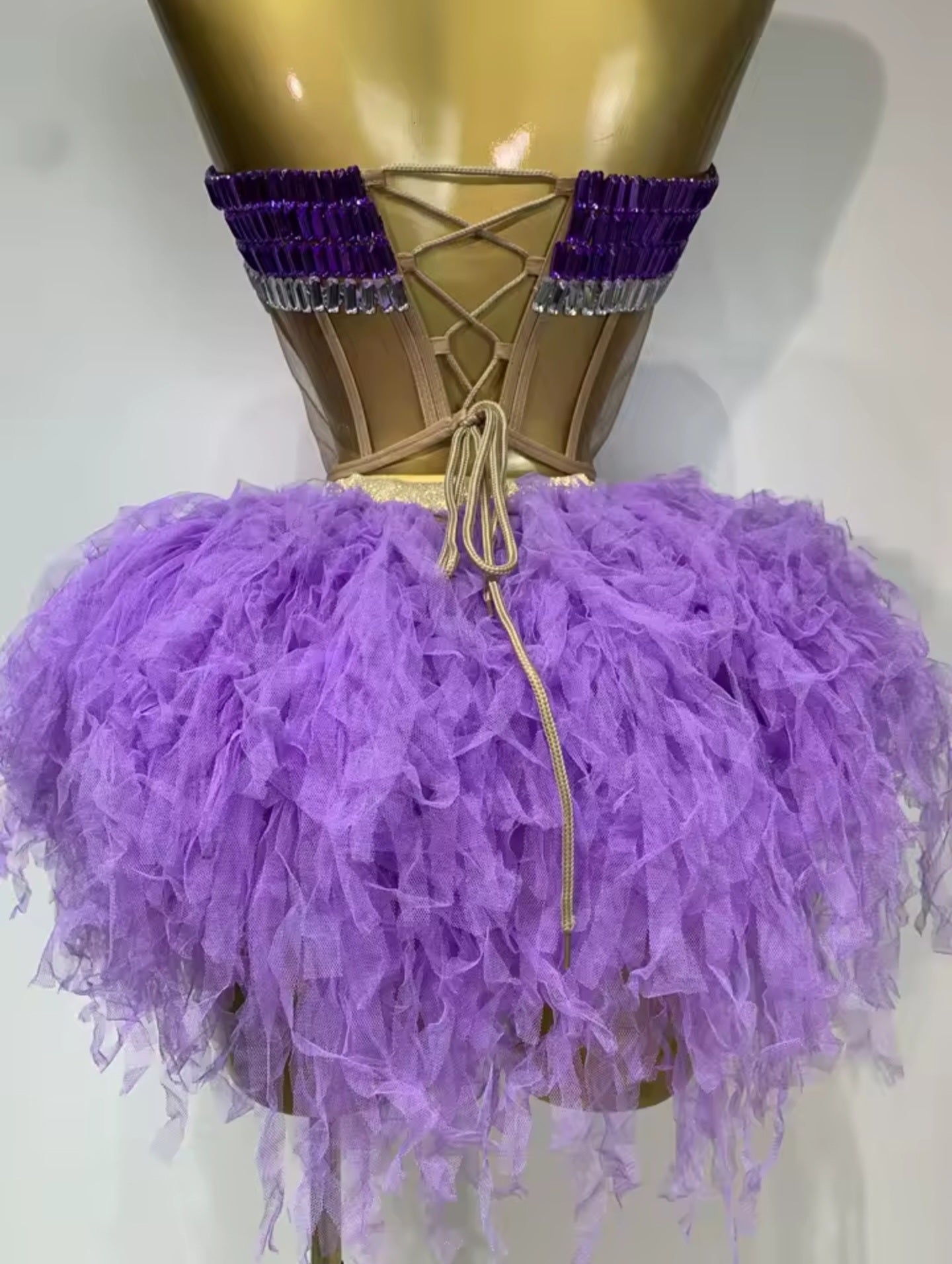 Lilac Stardust Tulle Skirt Set