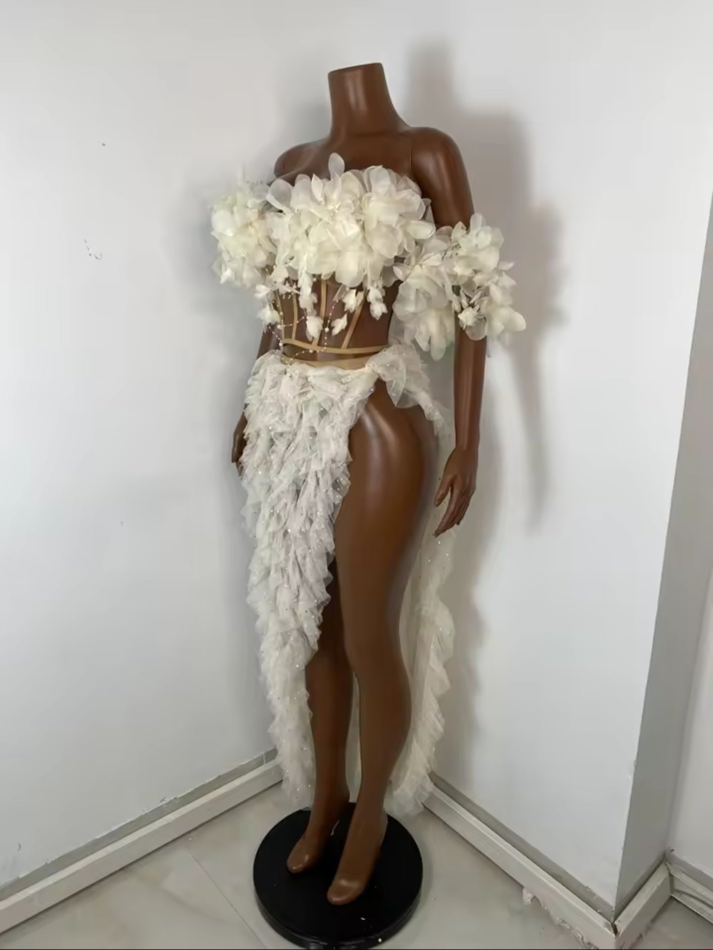 Ivory Bloom Skirt Set