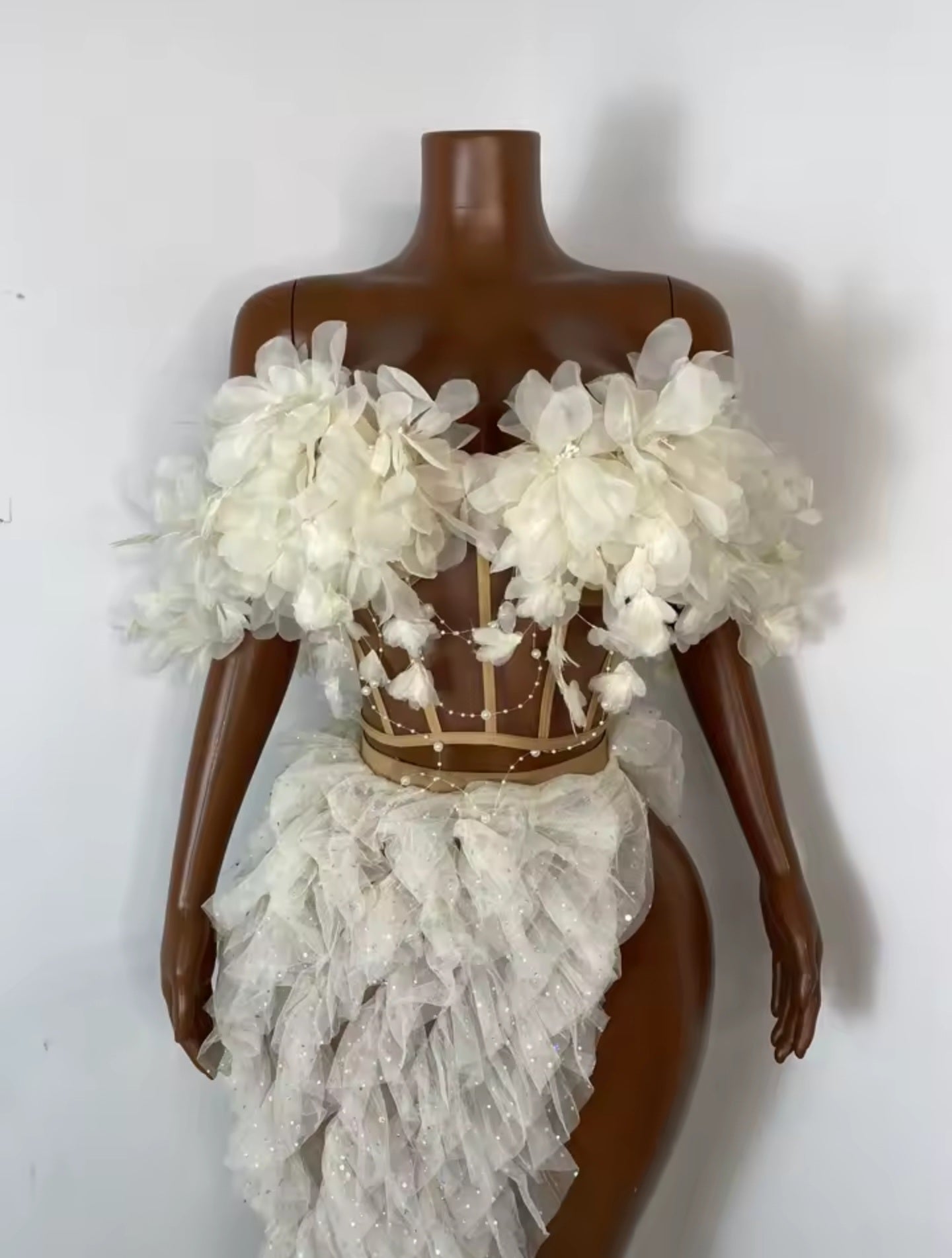 Ivory Bloom Skirt Set
