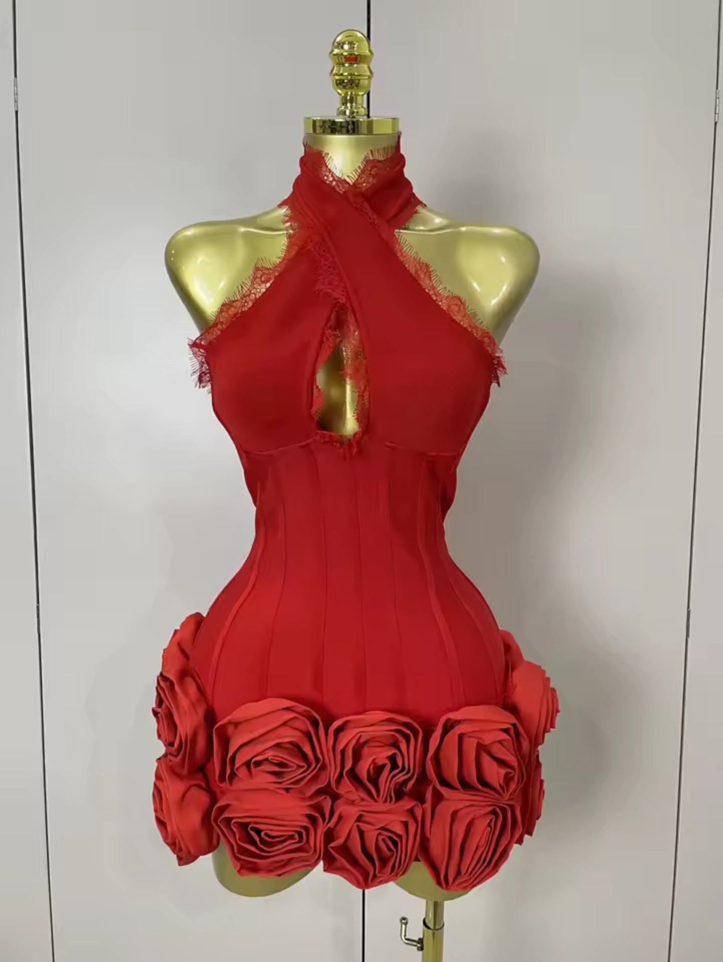 Rose Inferno Mini Dress