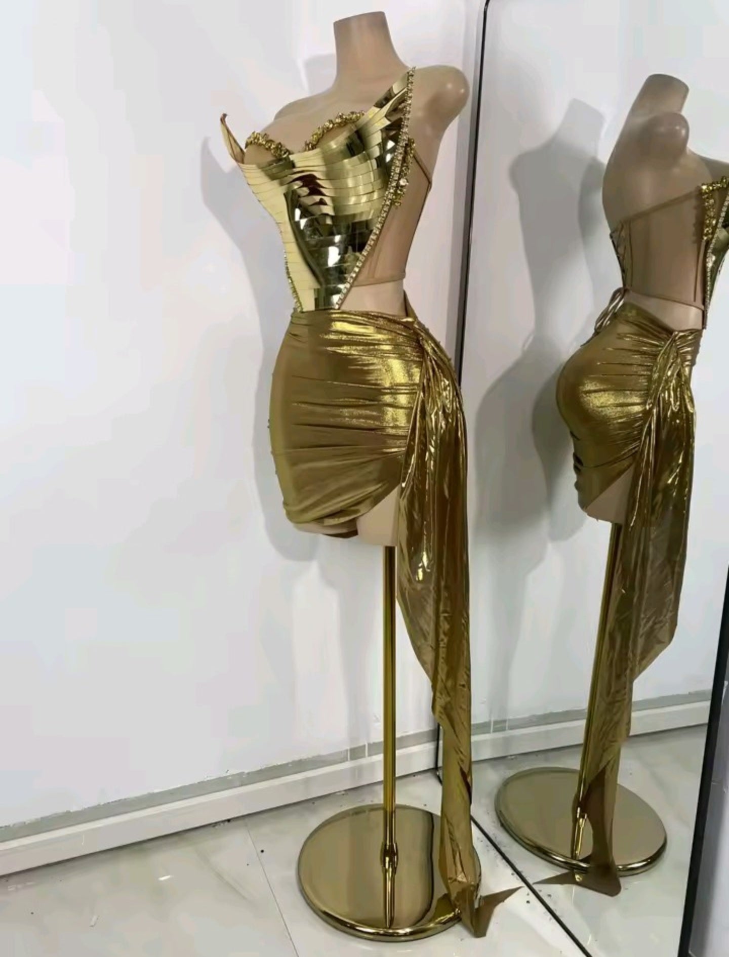 Gold Savage Skirt Set
