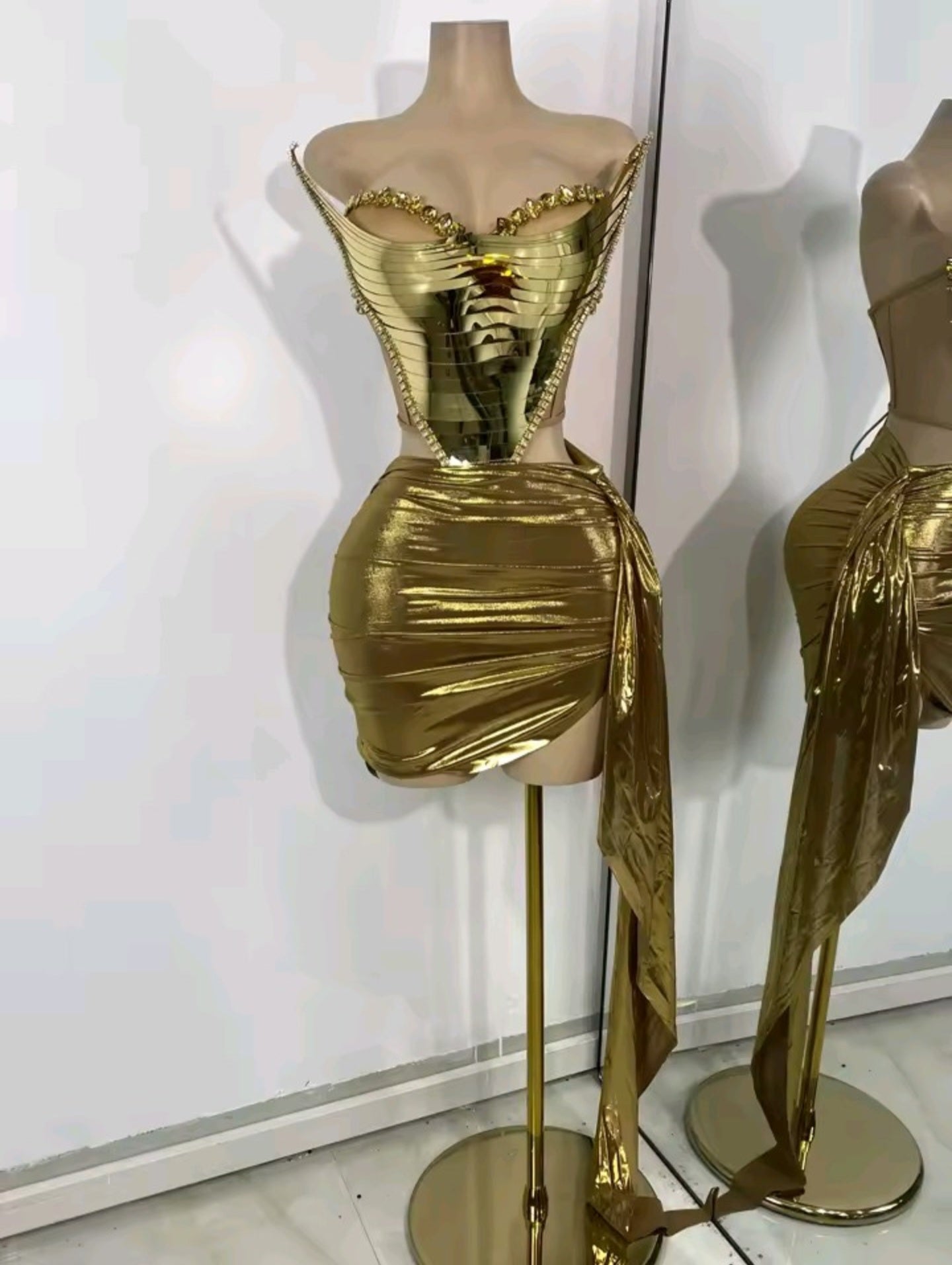 Gold Savage Skirt Set