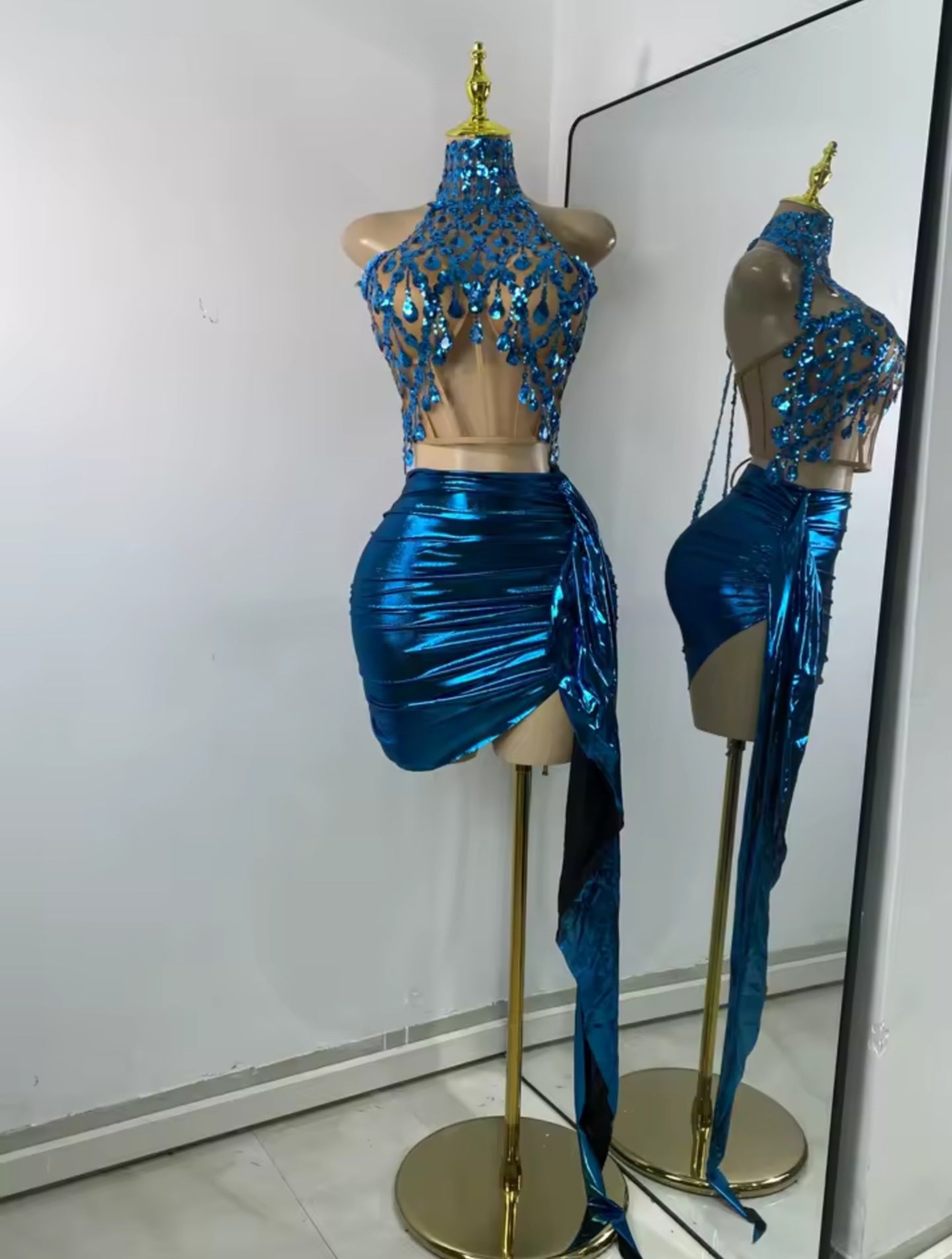 Ocean Ember Mini Skirt Set