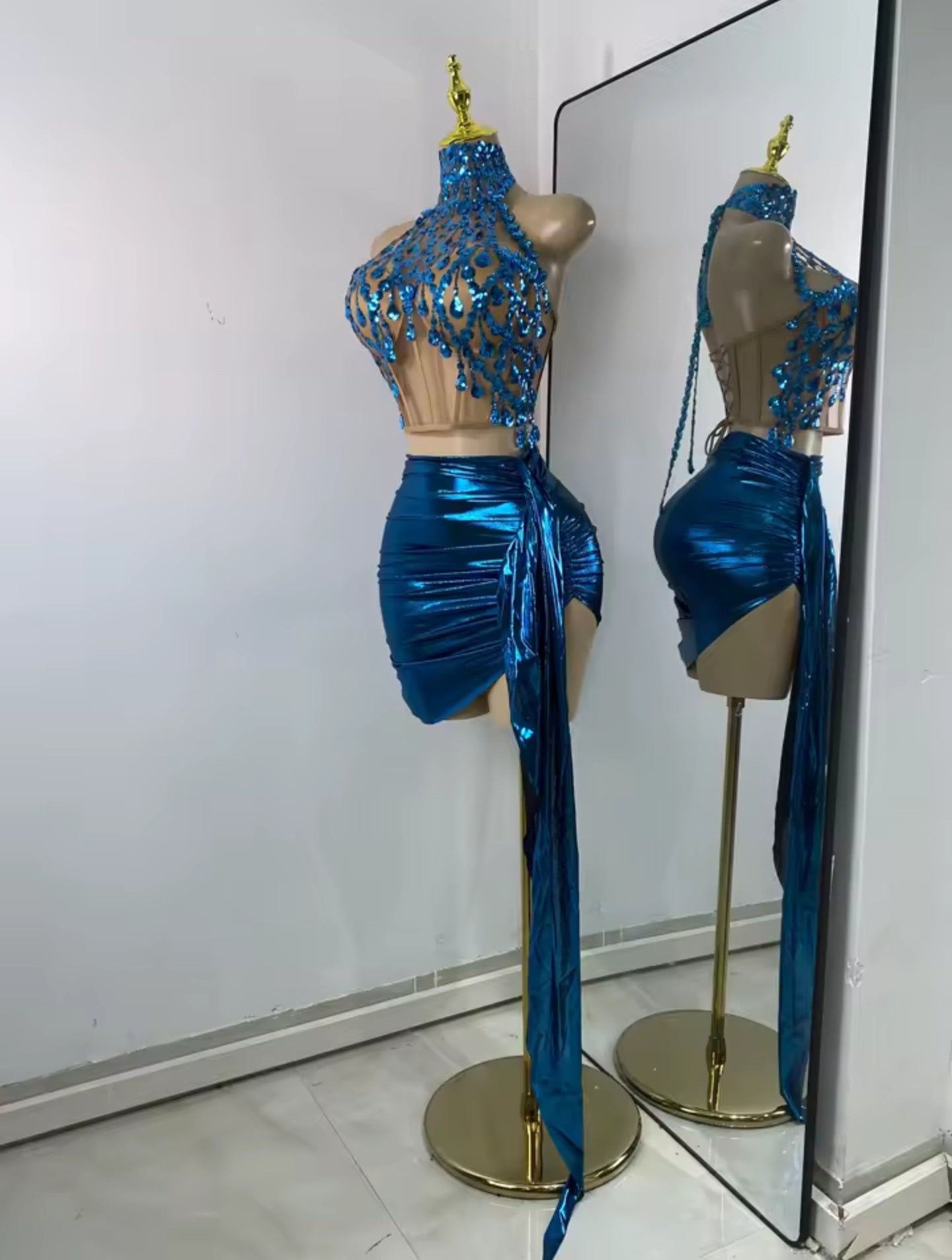 Ocean Ember Mini Skirt Set