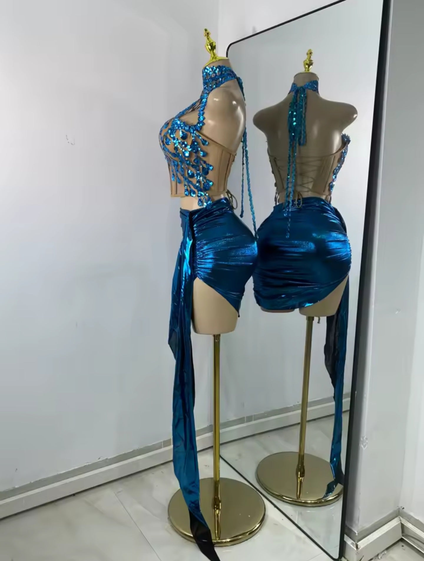 Ocean Ember Mini Skirt Set