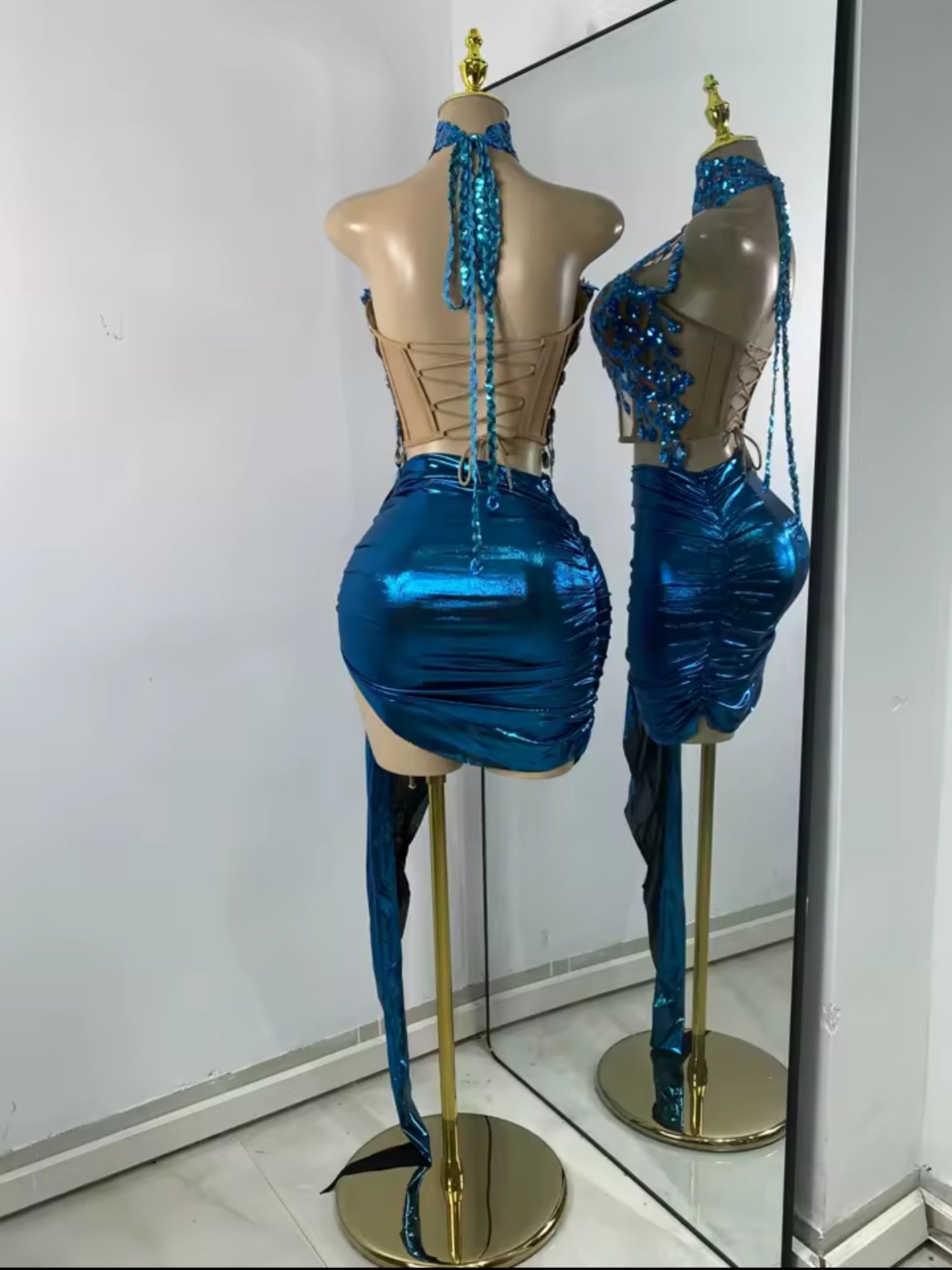 Ocean Ember Mini Skirt Set