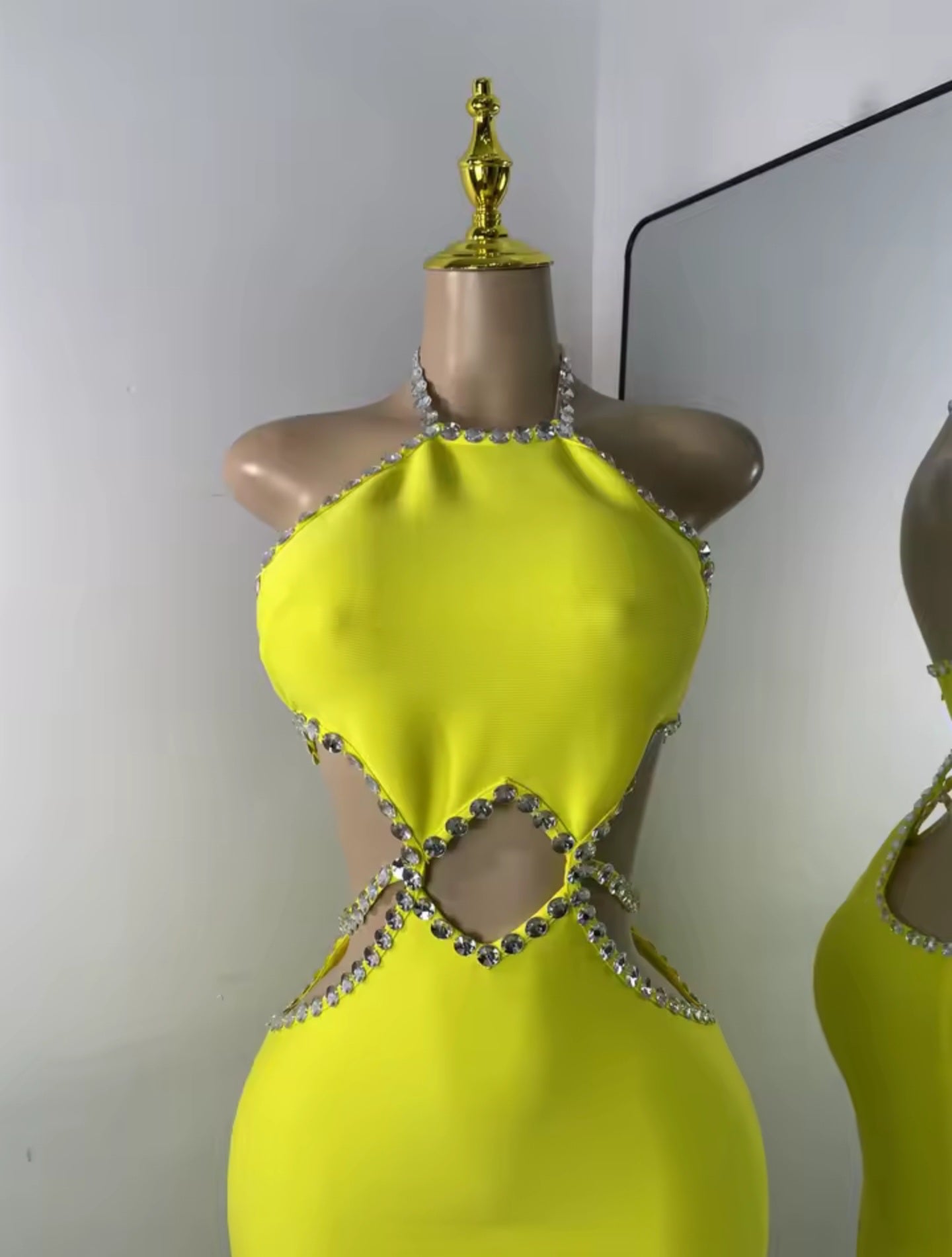 Citrus Blaze Midi Dress