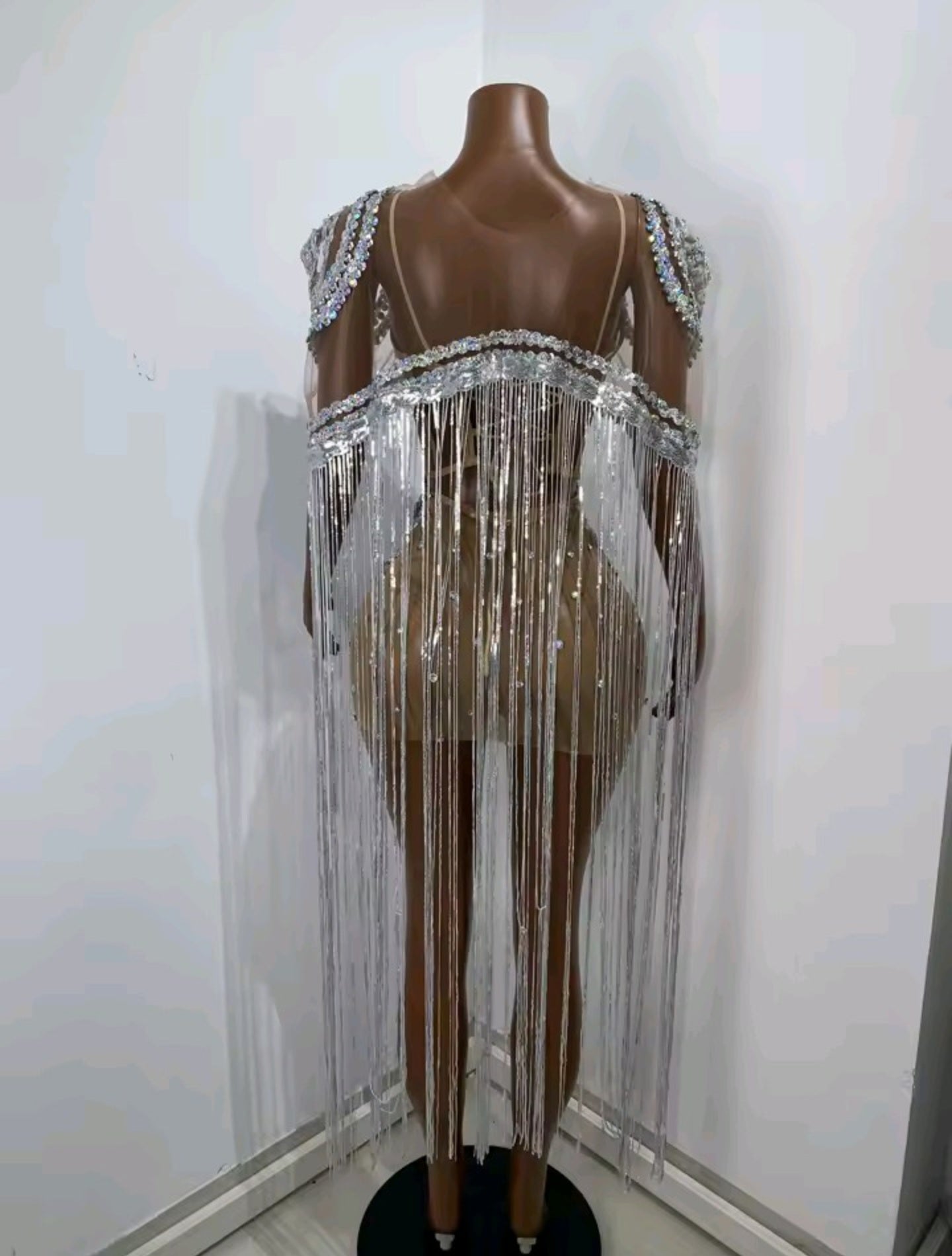Crystal Vortex Mini Dress