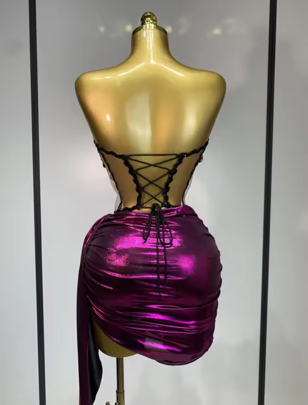 Royal Amethyst Mini Skirt Set