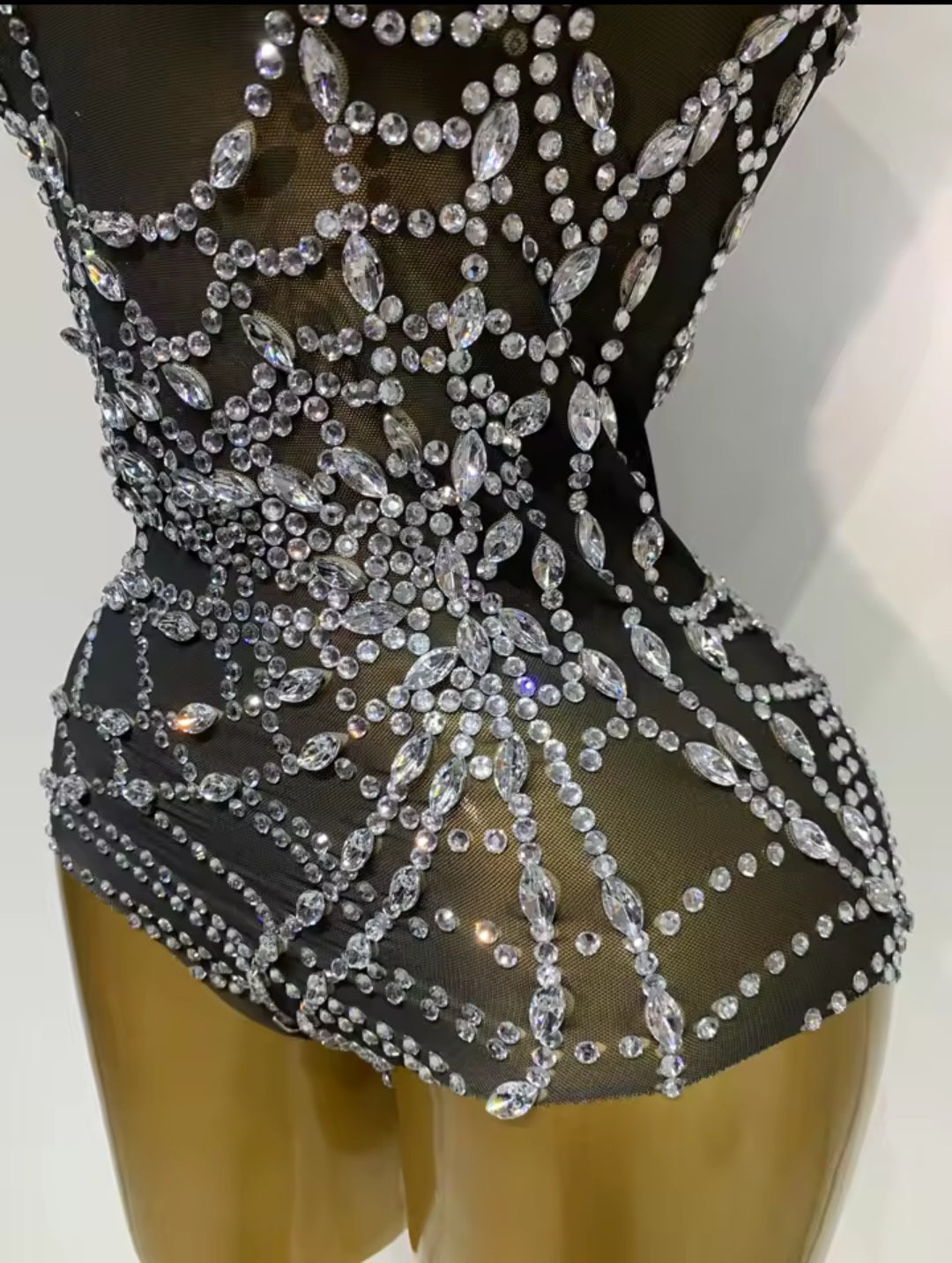 Webs Of Diamond Playsuit