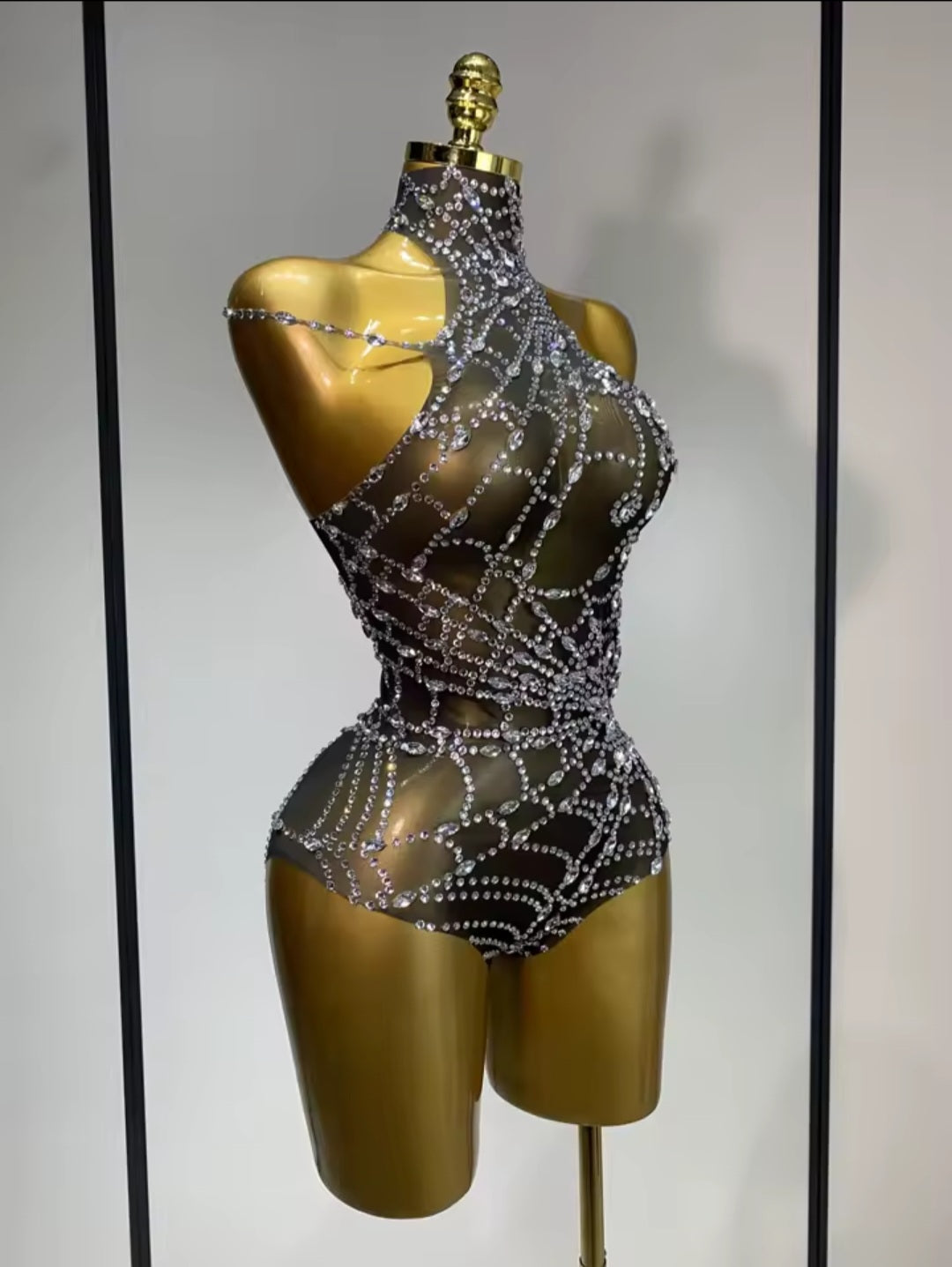 Webs Of Diamond Playsuit