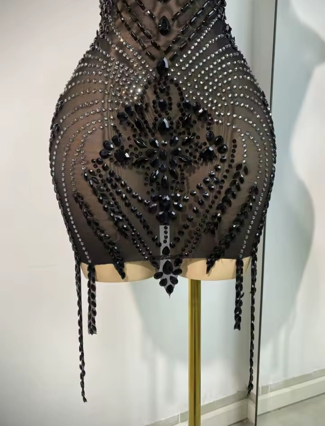 Noir Seduction Mini Dress