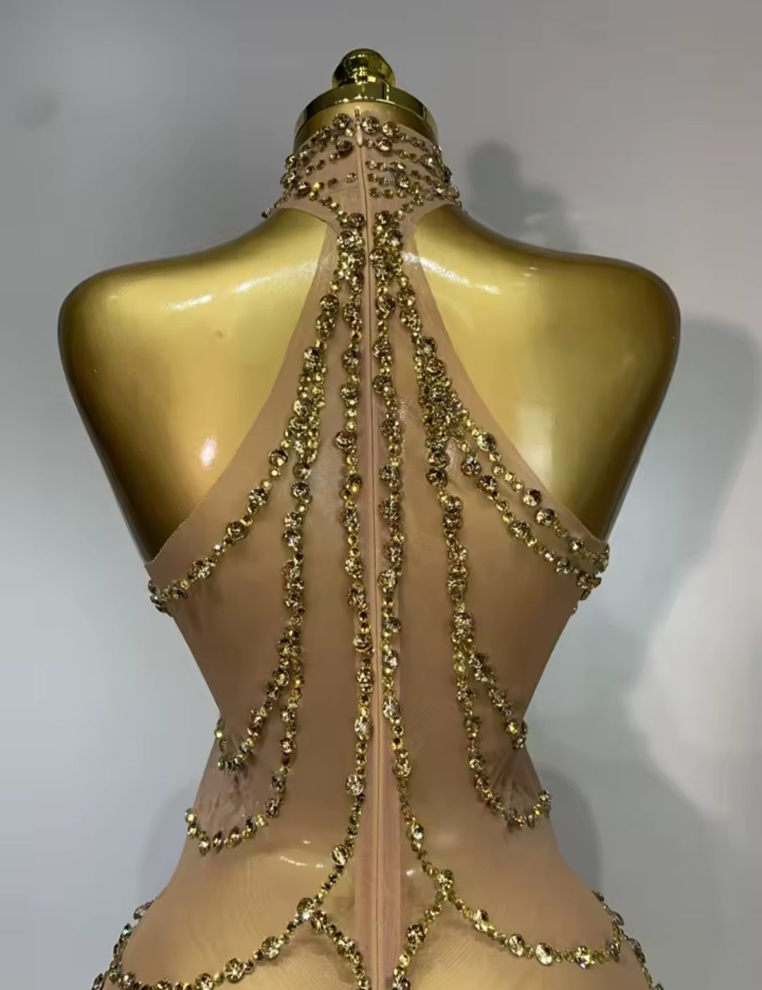 Trophy Wife Dress - Gold
