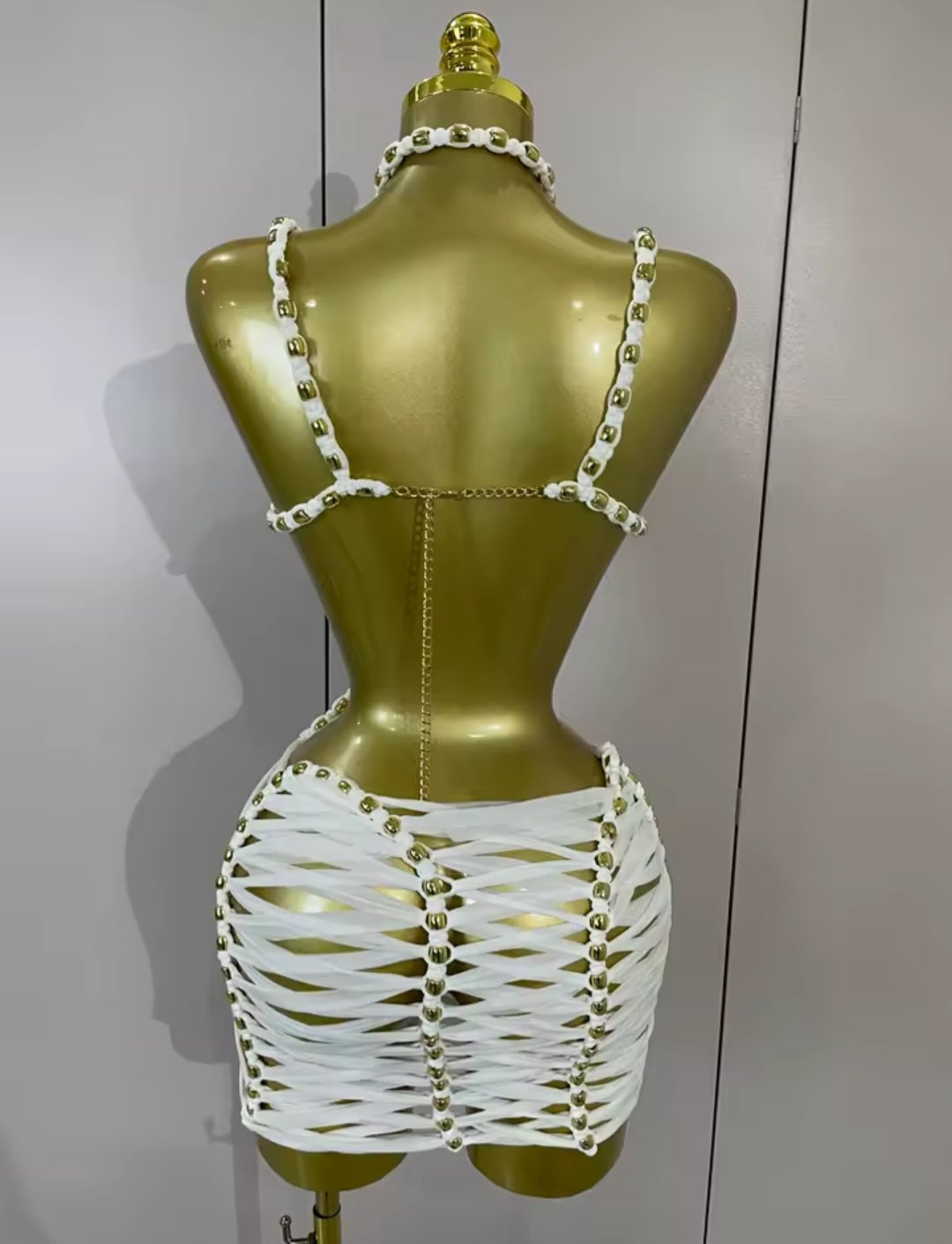 Plot Twist Mini Dress - White (Restock)