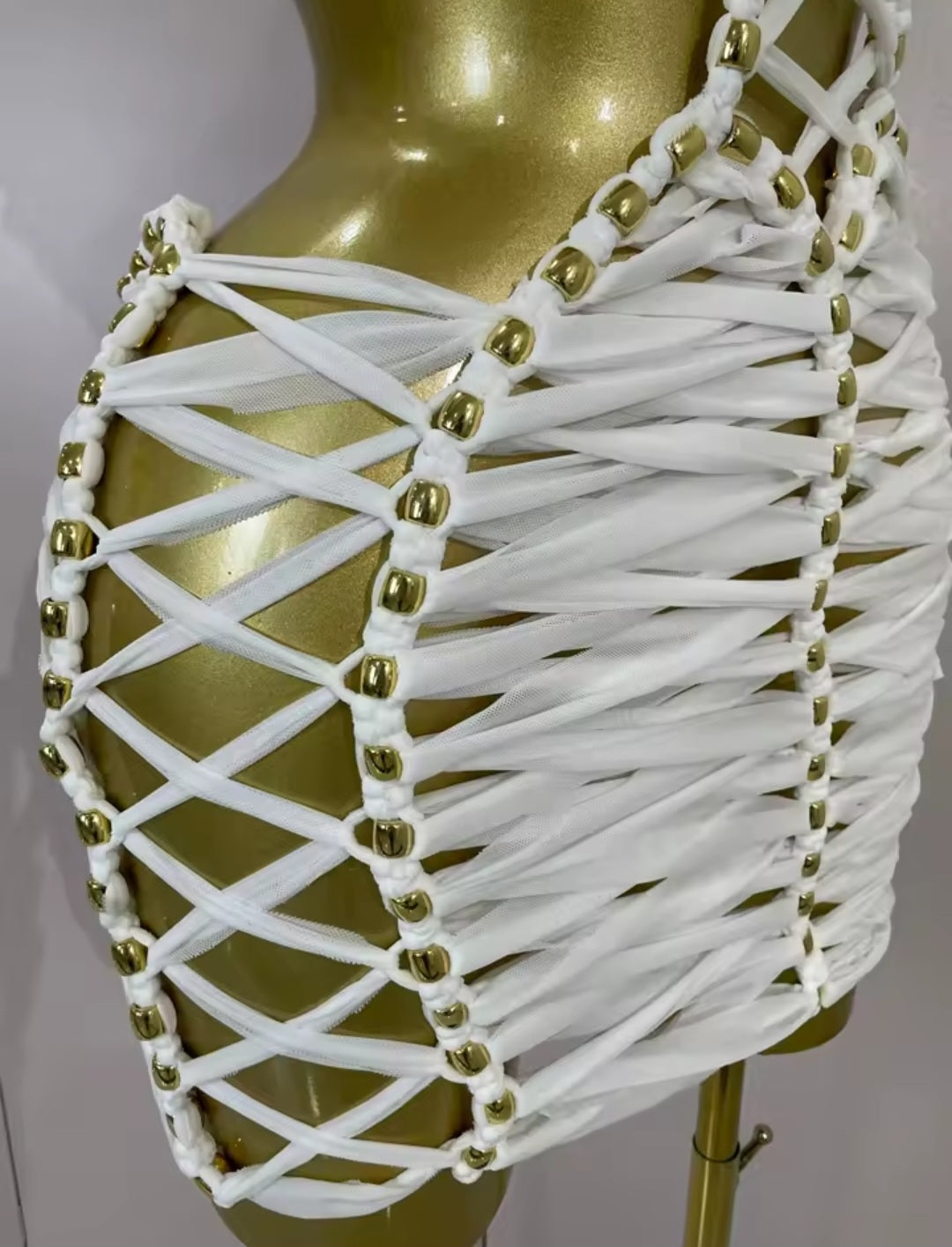 Plot Twist Mini Dress - White (Restock)