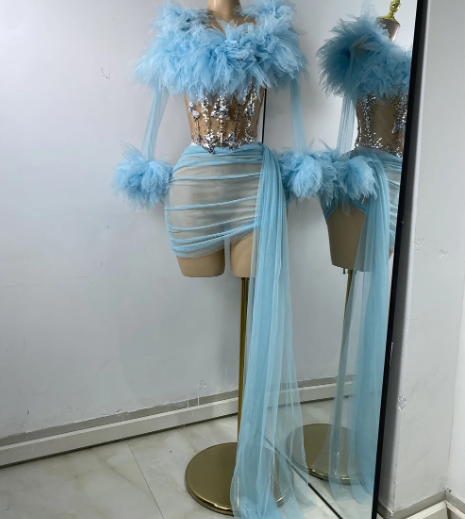 Frosted Luxe Mini Skirt Set