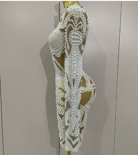 Savana Beaded Rhinestones Dress