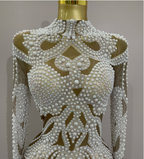 Savana Beaded Rhinestones Dress