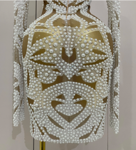 Savana Beaded Rhinestones Dress