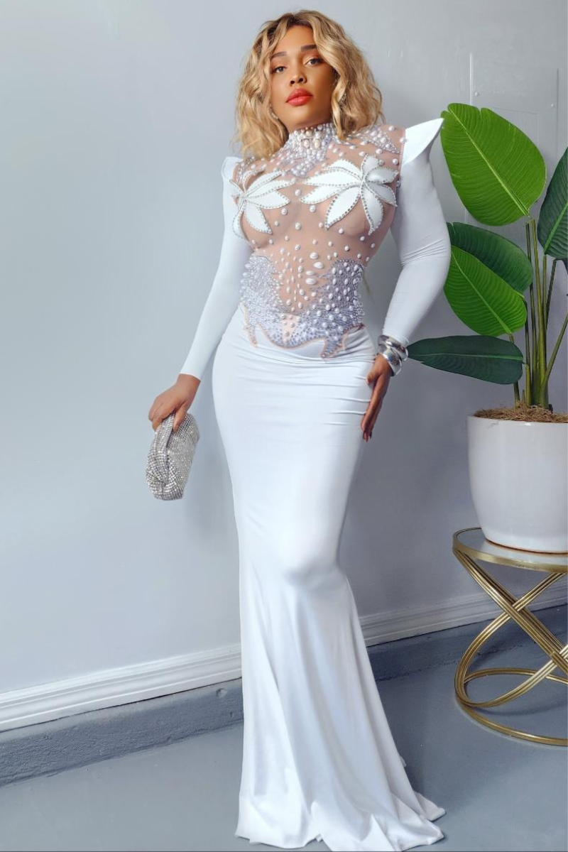 Crystal Lotus Dress - Only A Few Left !