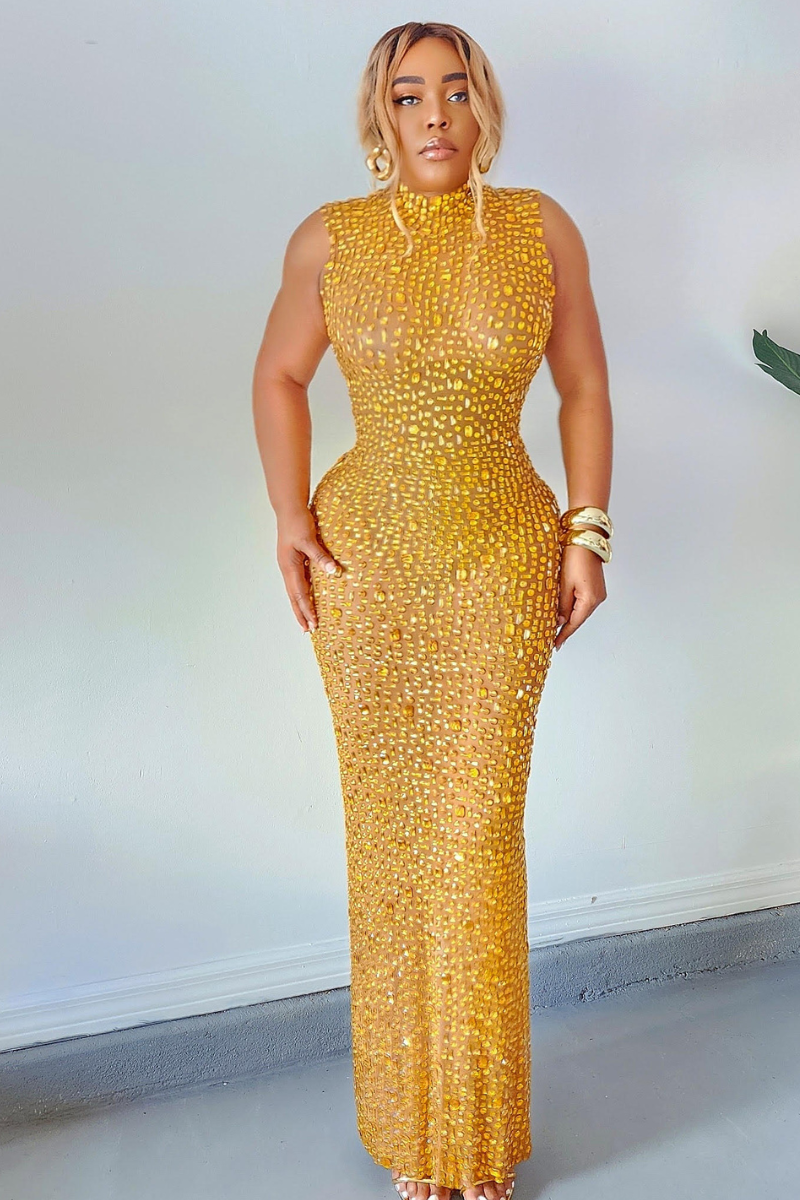 Golden Magic Dress- (Just Restocked)