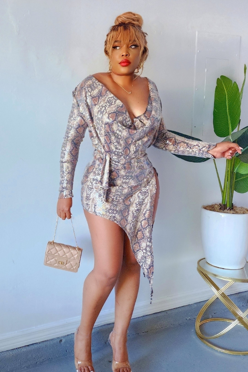 Snaked and Snatched Dress
