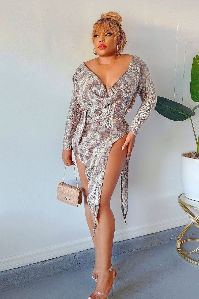 Snaked and Snatched Dress