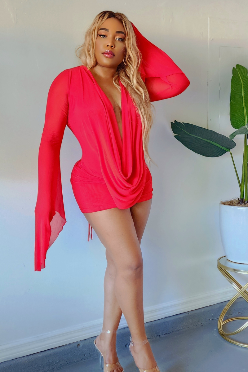 Body Language Dress- RED (ONLY FEW LEFT!)