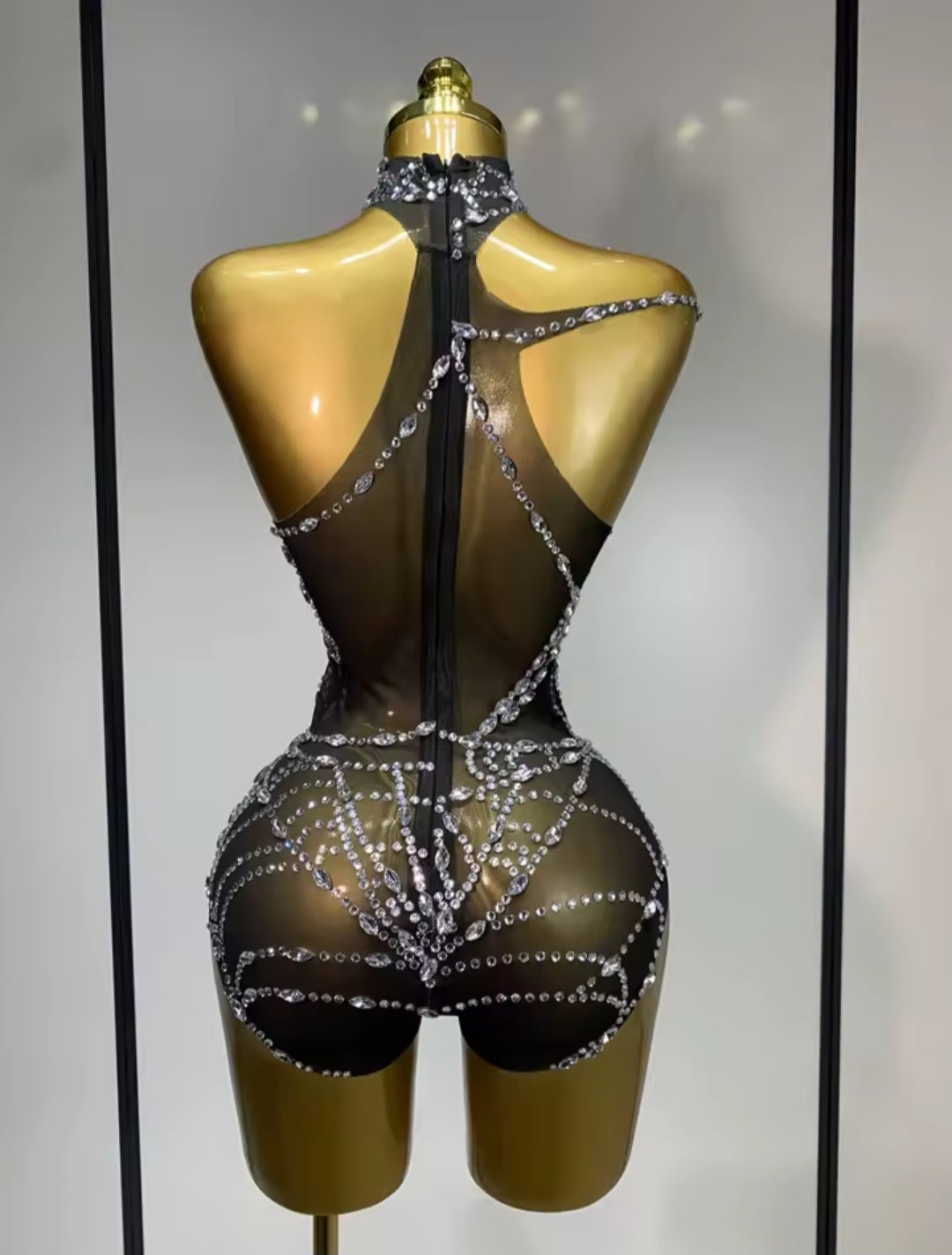 Webs Of Diamond Playsuit