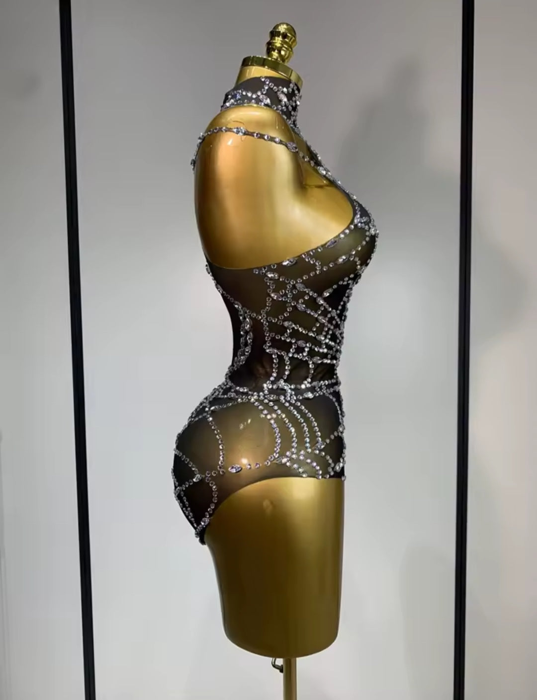 Webs Of Diamond Playsuit