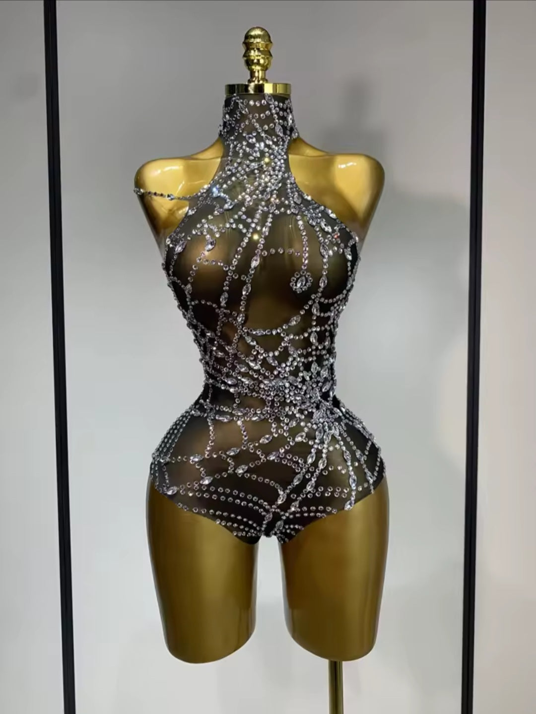 Webs Of Diamond Playsuit