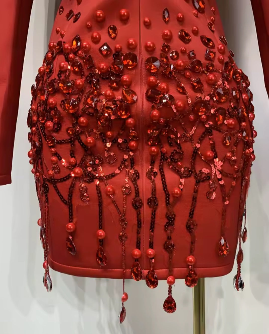 Elite Status Blazer Dress - RED