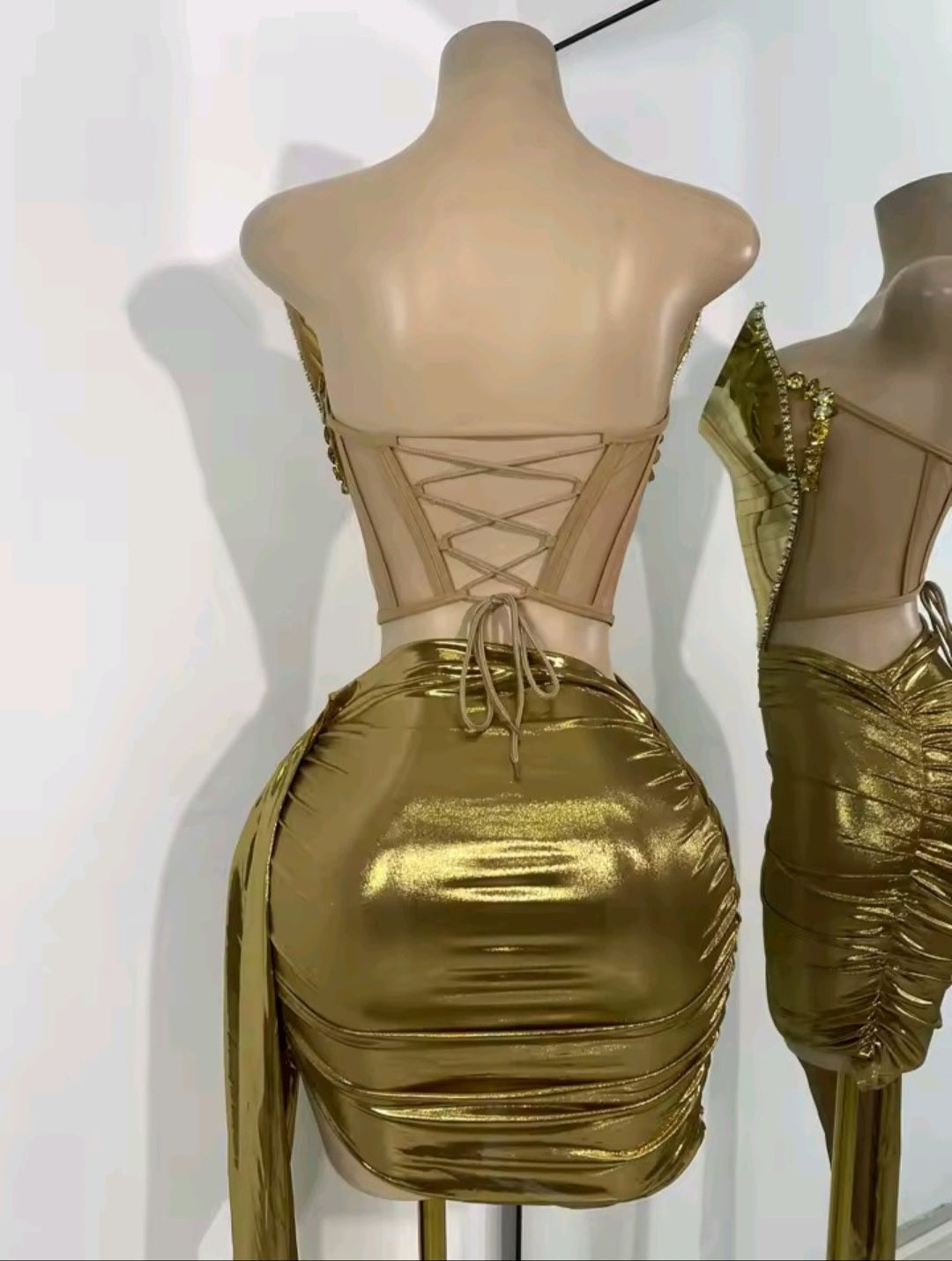 Gold Savage Skirt Set