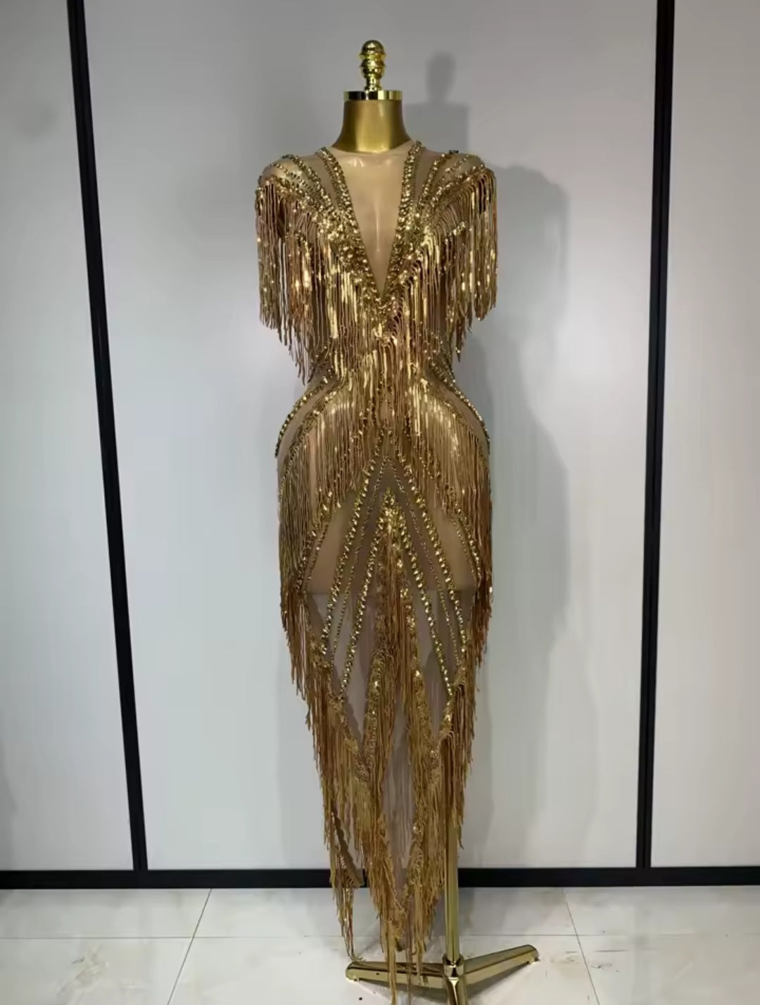 High Standard Dress - Gold