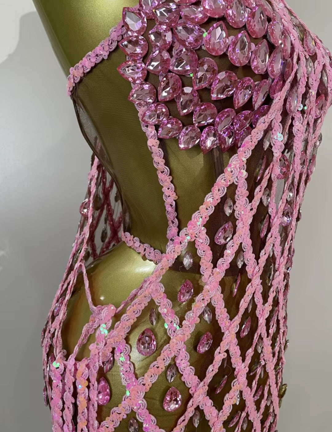Chandelier Corset Dress- Pink